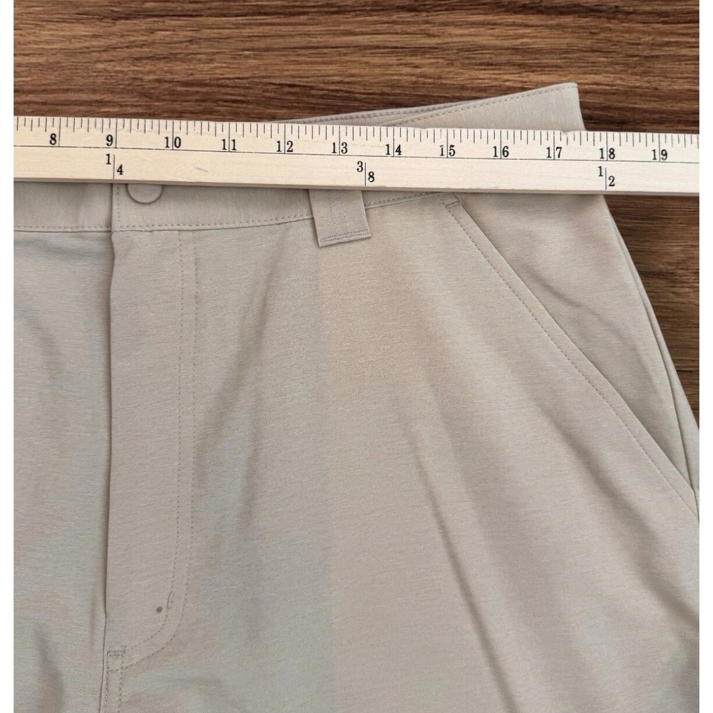 Ocean Coast Mens Performance Shorts Me. 36 Khaki Tan Stretch Hiking Golf Utility - Picture 7 of 9
